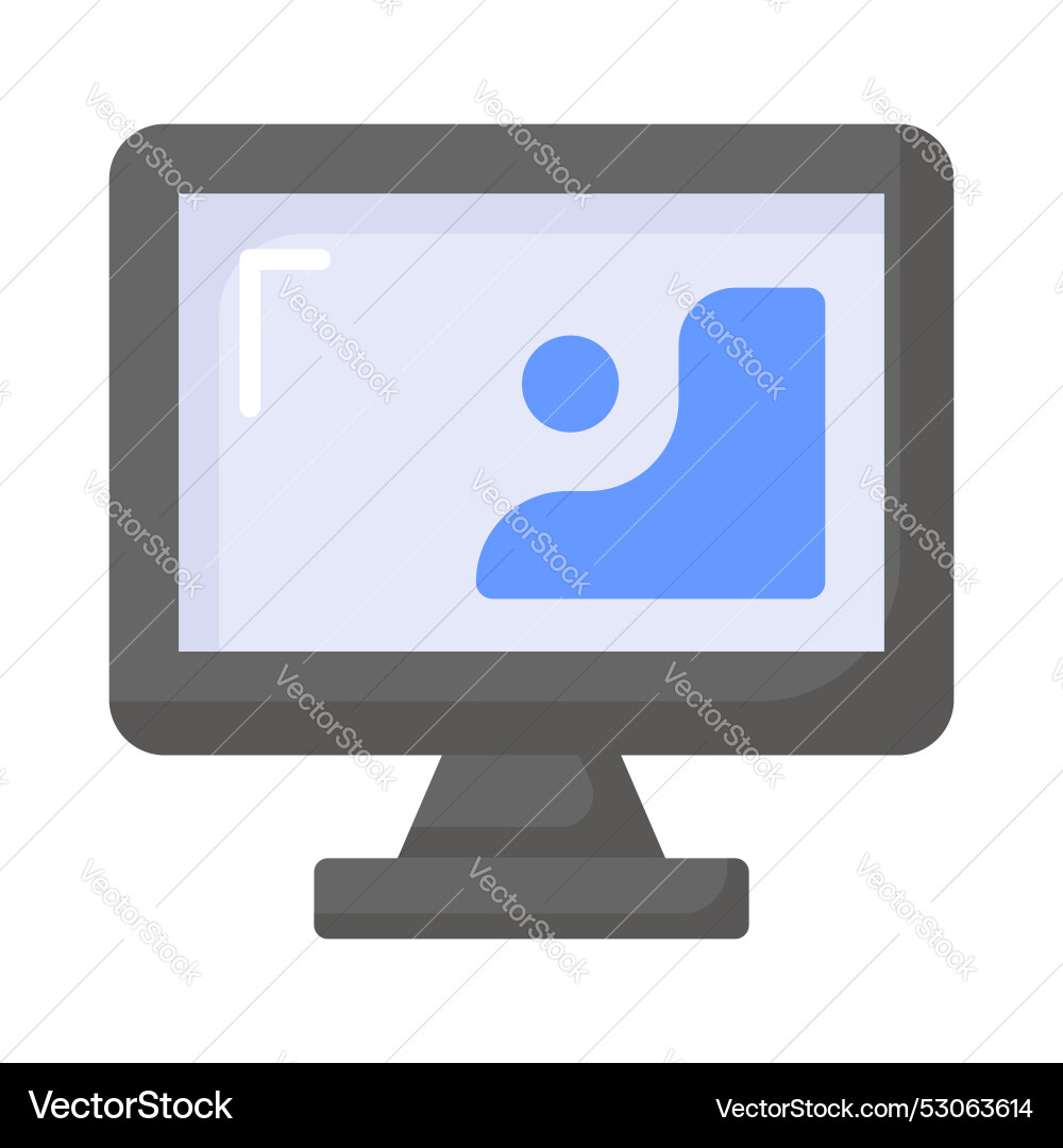 Design inside monitor showing concept icon Vector Image