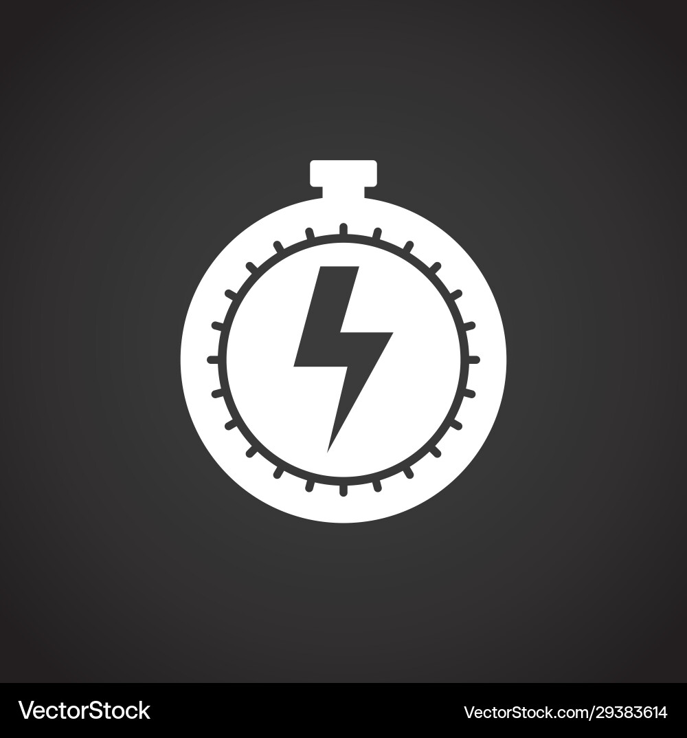 High performance related icon on background Vector Image