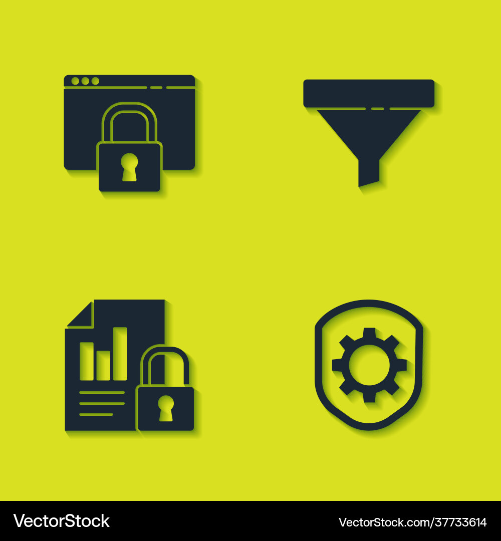 Set secure your site with https ssl shield Set secure your site with https ssl shield vector image
