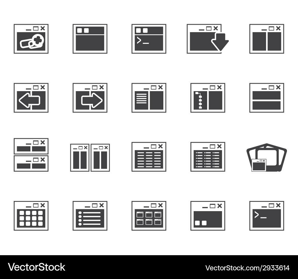 Silhouette application and computer Vector Image