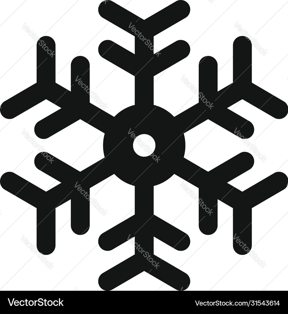 Snowflake element icon simple style Snowflake element icon simple style Vector Image