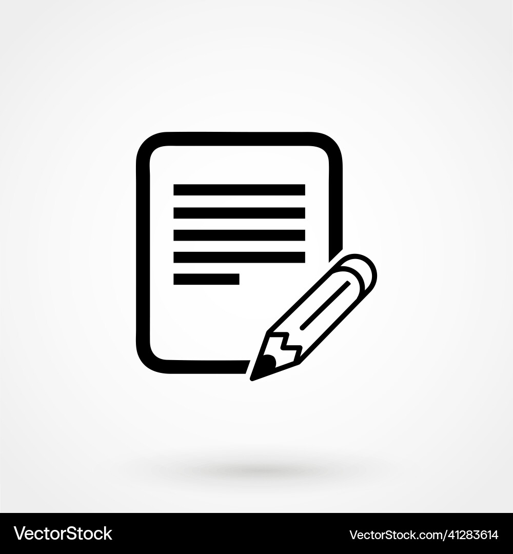 Write icon edit Vector Image