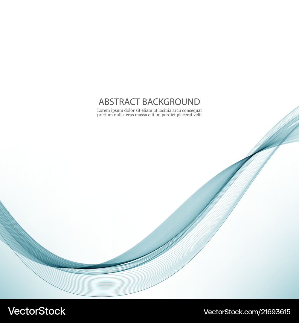 Abstract color wave design element blue Abstract color wave design element blue vector image