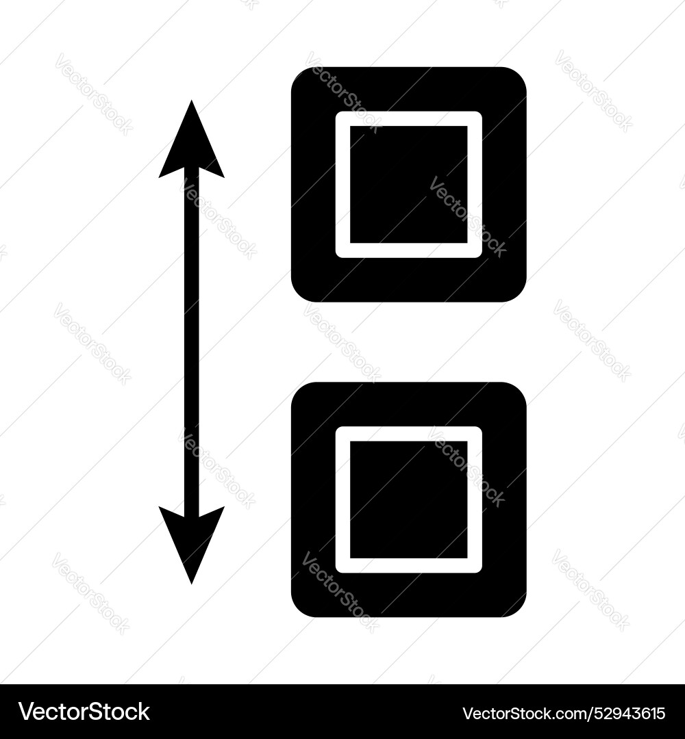 Apps sort icon set arrange alphabet order symbol vector image
