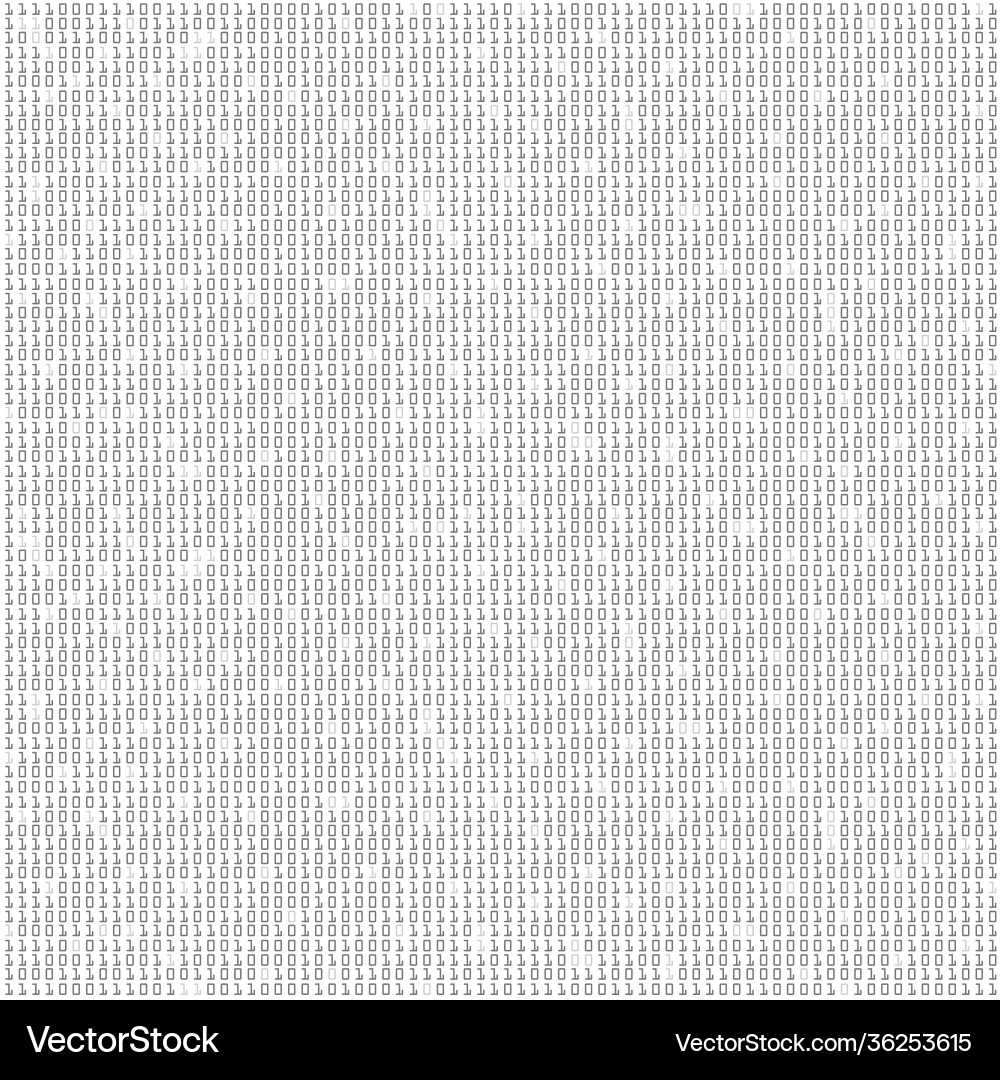 Computer science is a binary number system vector image