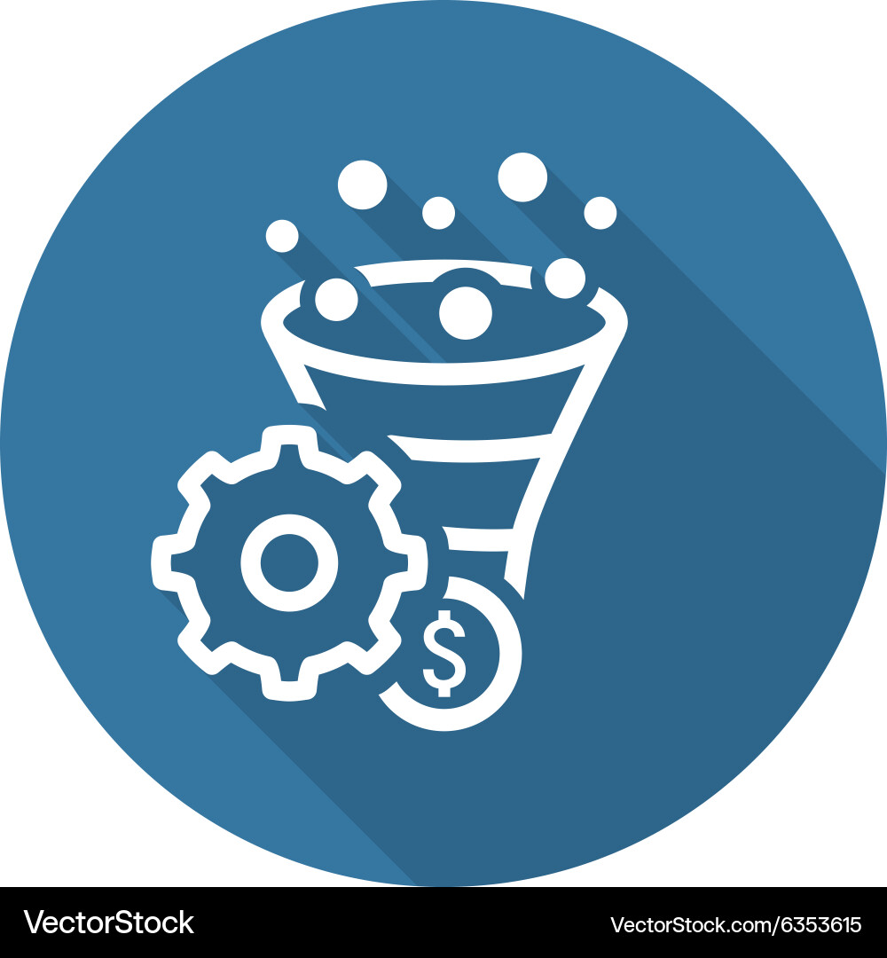 Conversion rate optimisation icon vector image