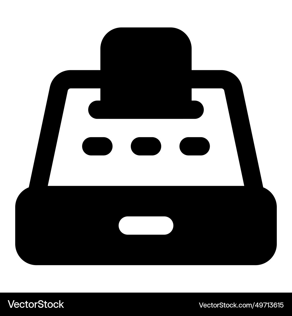 Device for processing financial transactions Vector Image