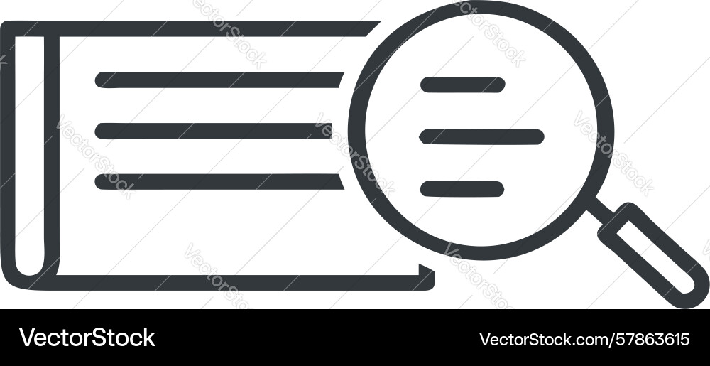 Document search and review icon design generative vector image
