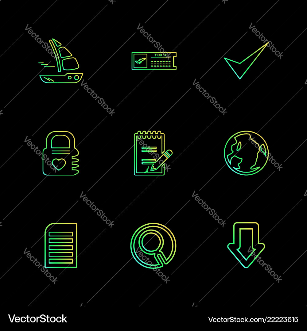 Folder files directory search code eps icons vector image
