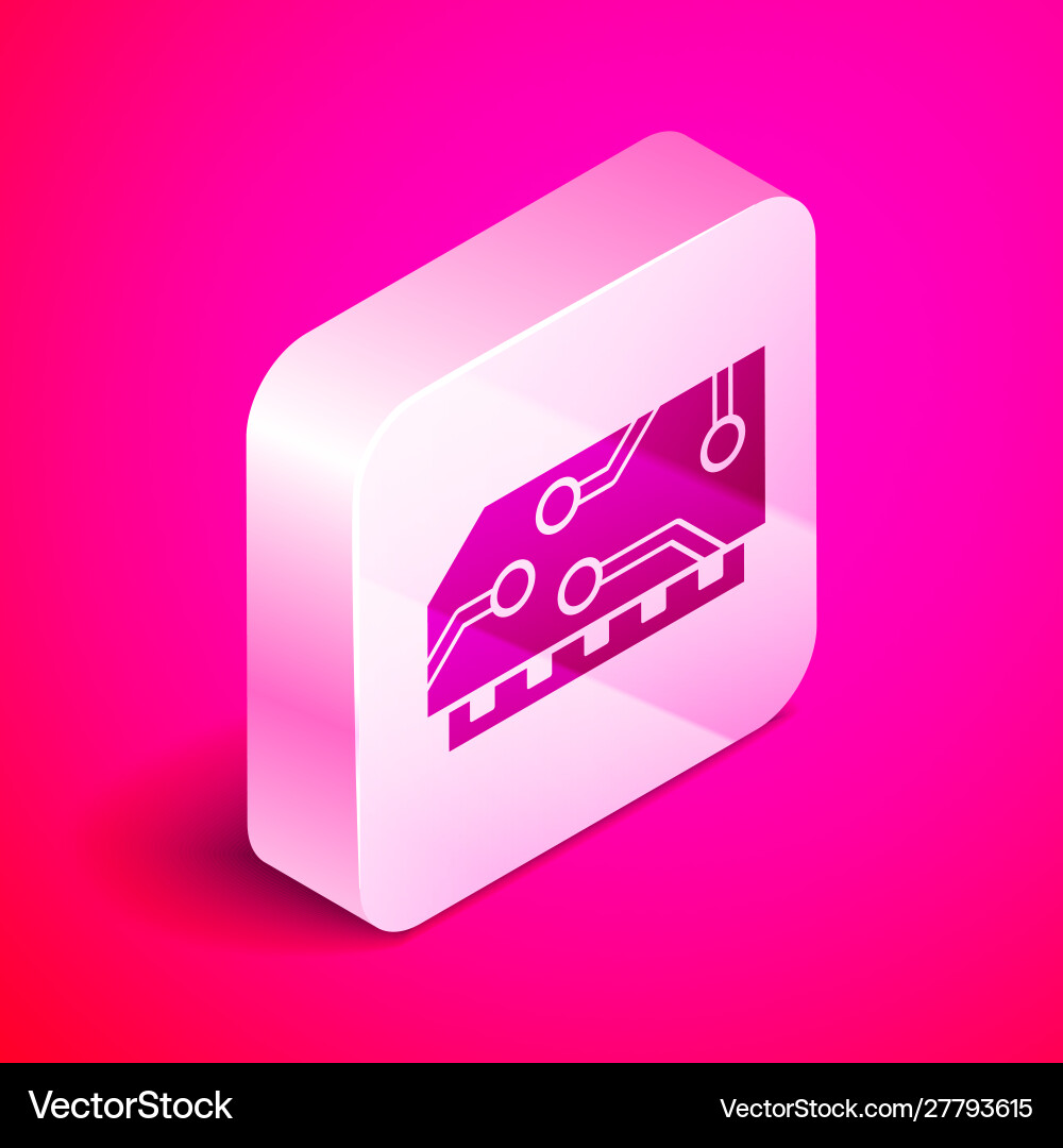 Isometric ram random access memory icon isolated Isometric ram random access memory icon isolated Vector Image