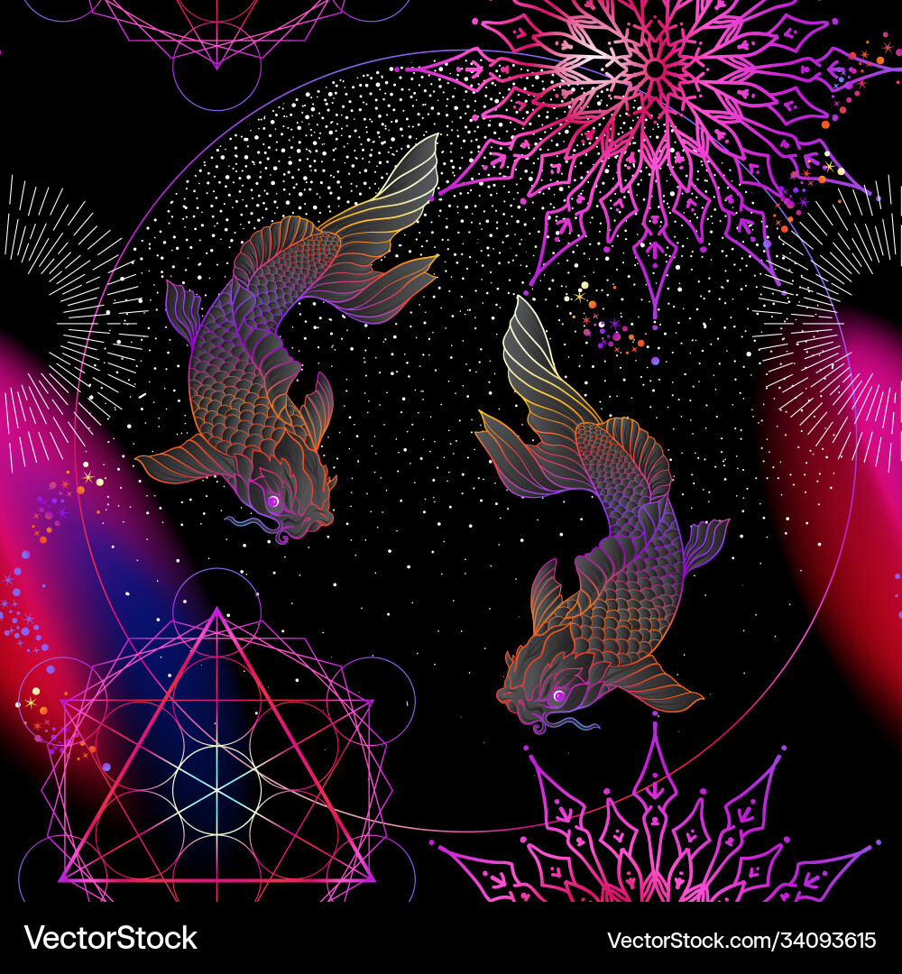 Seamless pattern with symbols nocturne magic Seamless pattern with symbols nocturne magic vector image