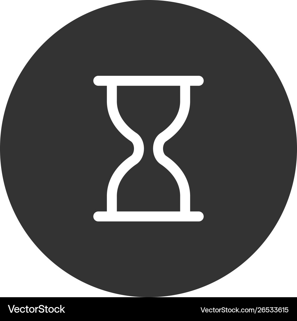 Wait icon in modern style for web site and mobile vector image