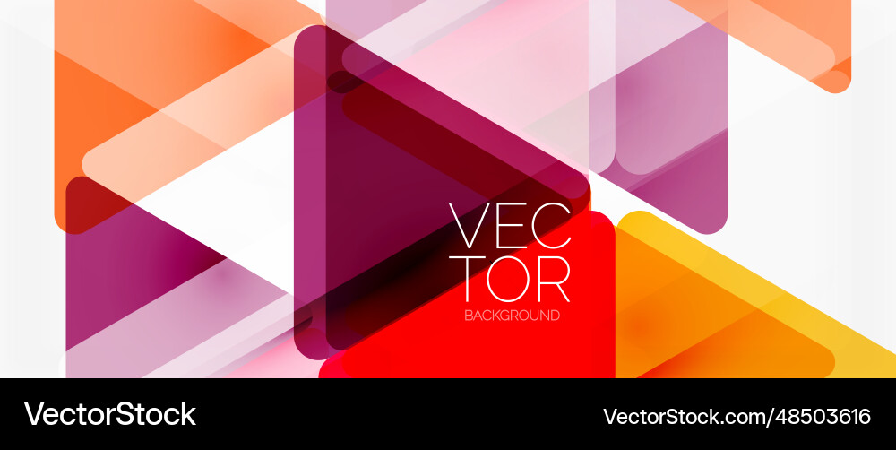 Abstract background color transparent triangles Abstract background color transparent triangles Vector Image