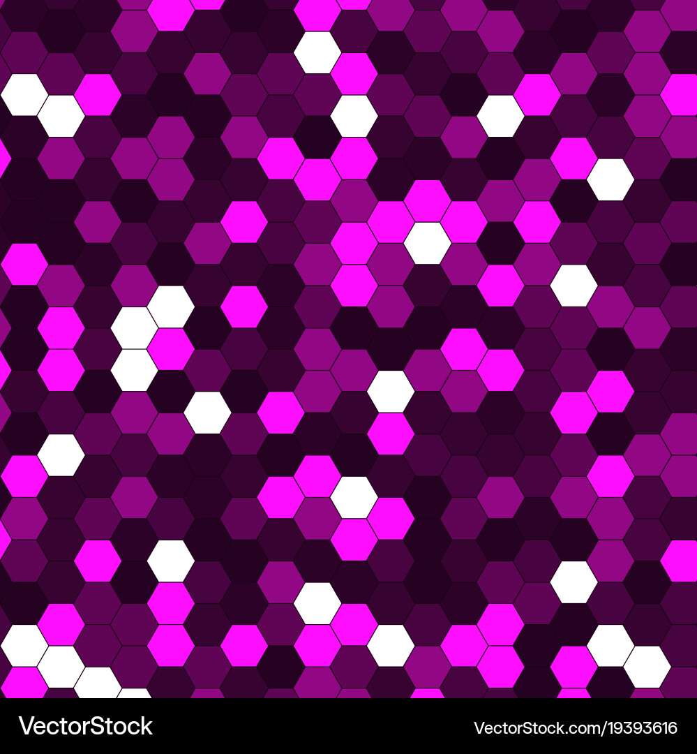Abstract background of multicolored hexagon vector image
