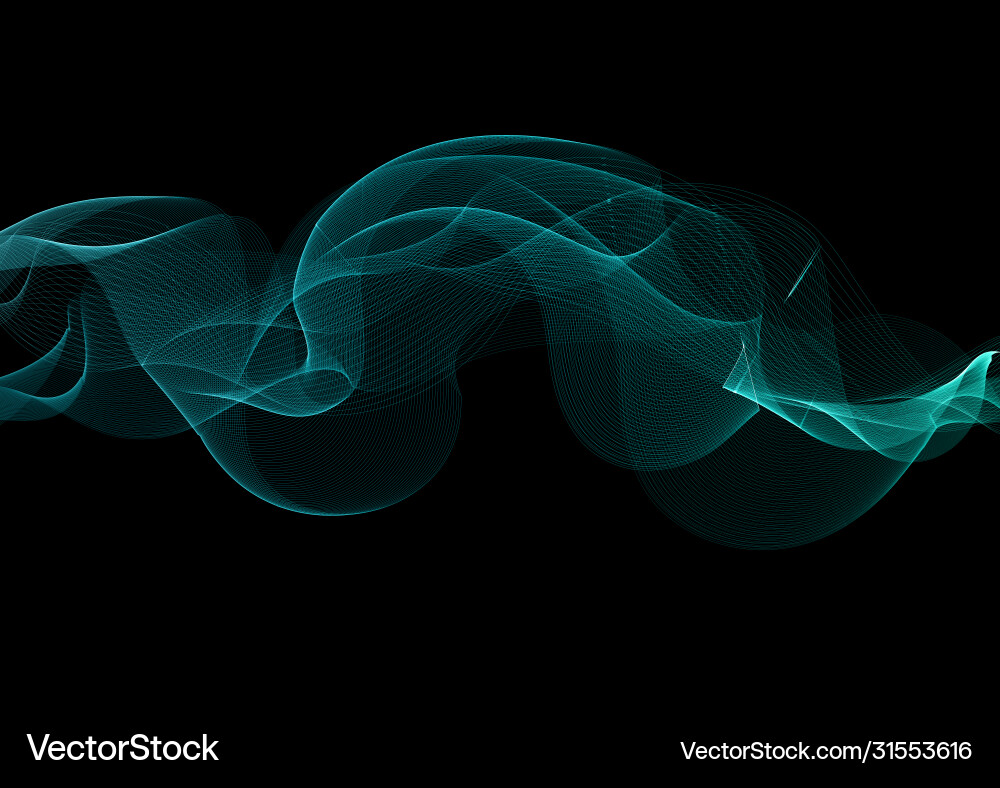 Abstract flowing lines background vector image