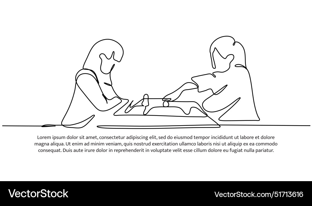 Continuous one line design of play Continuous one line design of play vector image