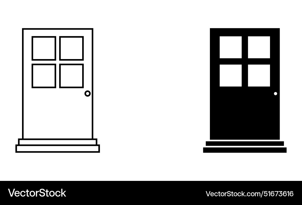 Open Wooden Door Frame Vector Images (over 2,600)
