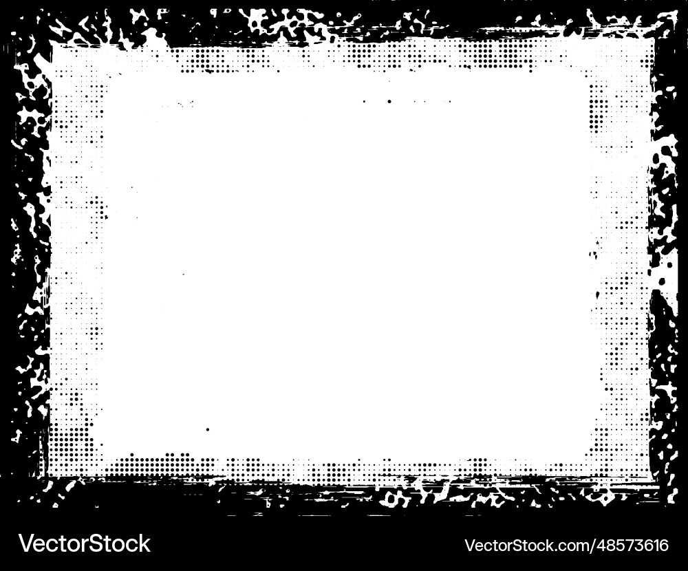 Grunge overlay abstract frame set vector image