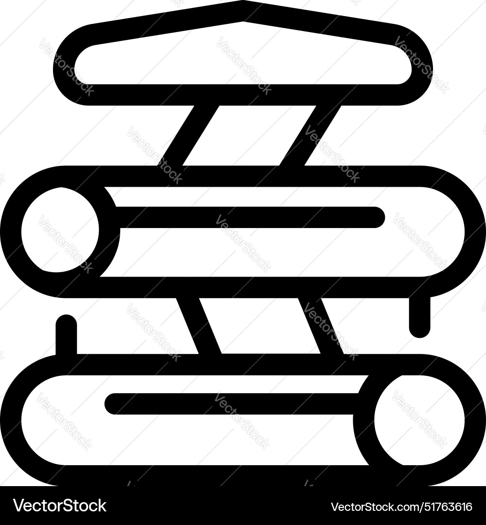 Industrial pipeline system connecting processing Vector Image