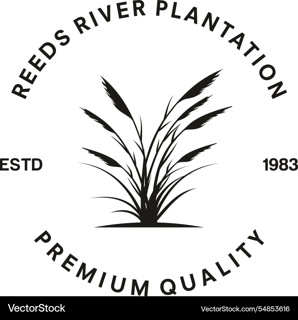 Reeds logo design Royalty Free Vector Image - VectorStock