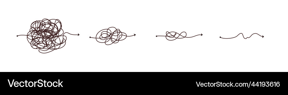 Simple line and complex easy way scribble doodle Simple line and complex easy way scribble doodle vector image