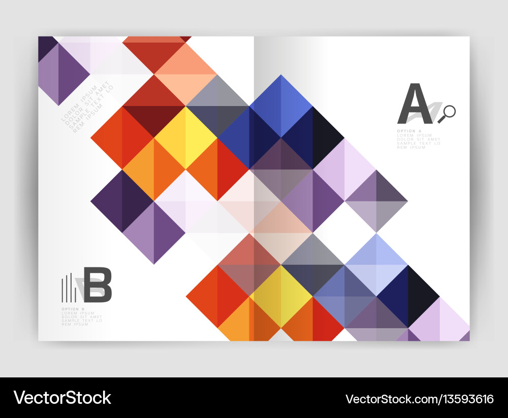 Square minimalistic abstract background Vector Image