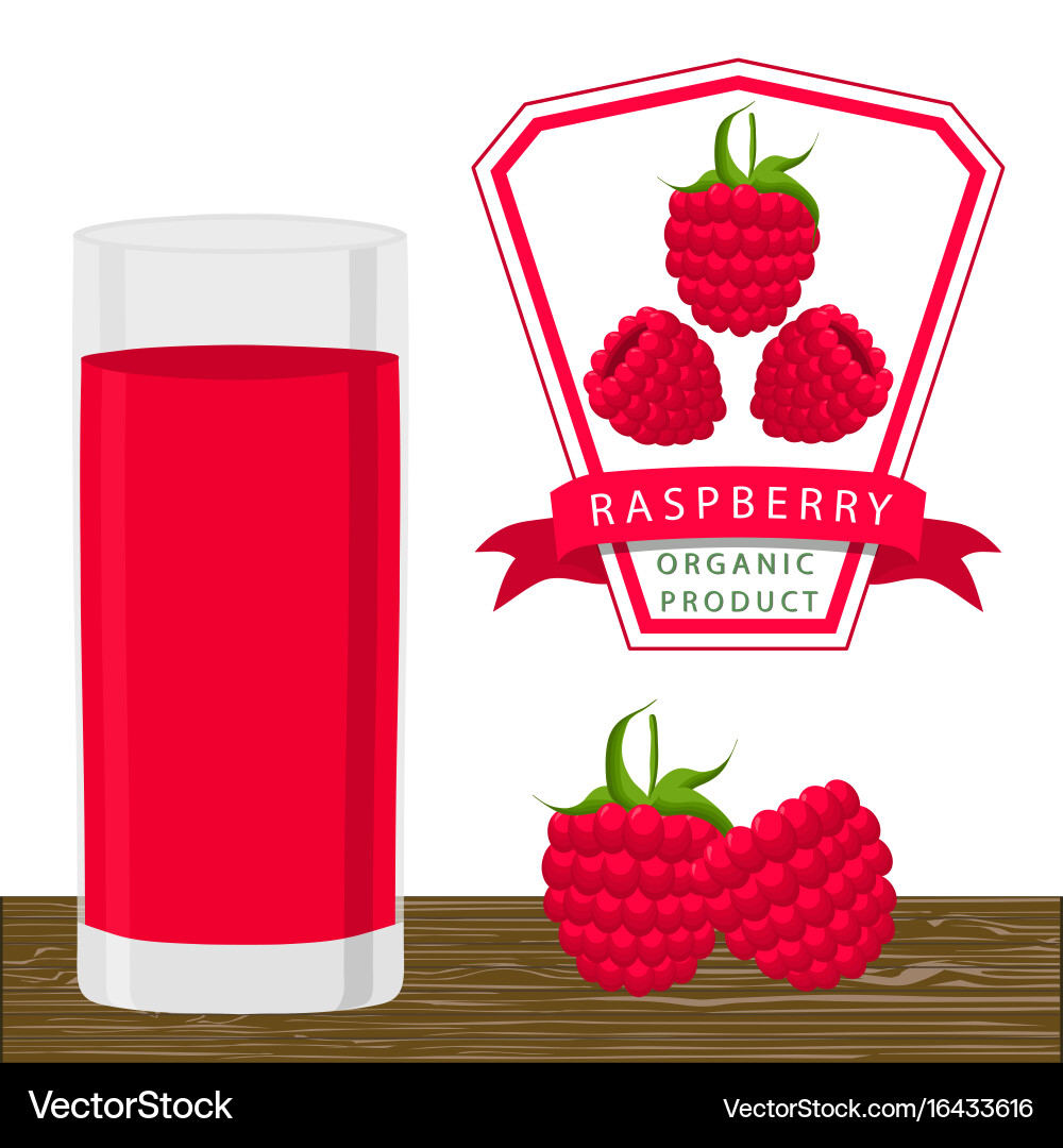 Theme raspberry Vector Image