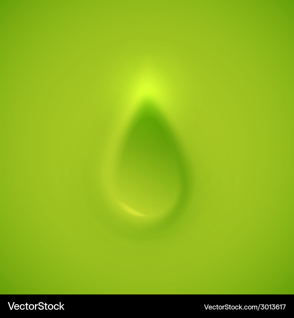 3D Clay Drop with Reflection vector image
