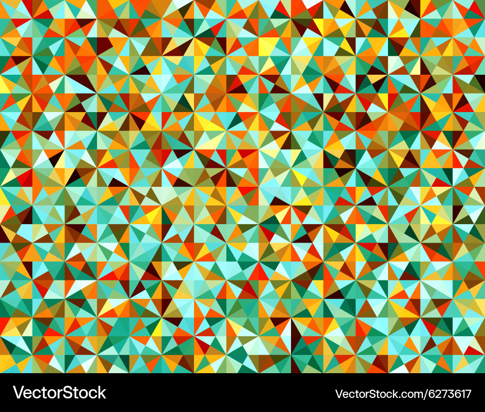 Colorful Triangle Abstract Pattern Vector Image