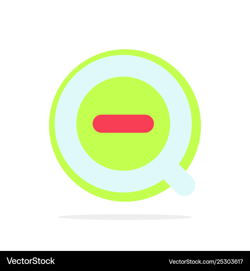 Search less remove delete abstract circle Search less remove delete abstract circle vector image