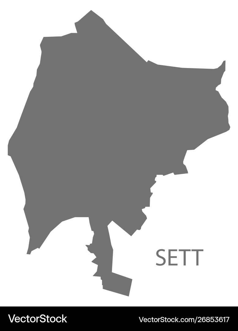 Sett grey ward map high peak district in east Sett grey ward map high peak district in east vector image
