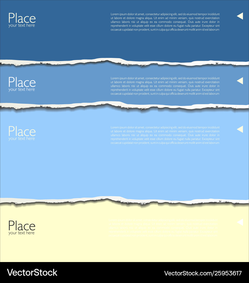 Torn paper background with space for text 4 vector image