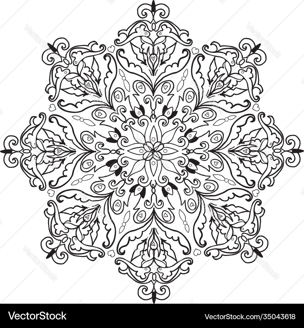 Beautiful circular background fractal image Beautiful circular background fractal image vector image