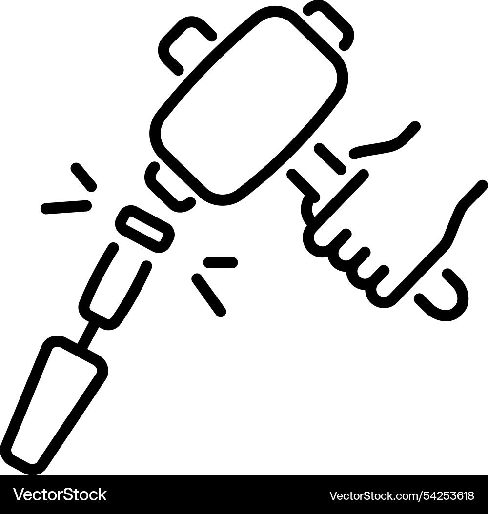 Chisel mallet Vector Image