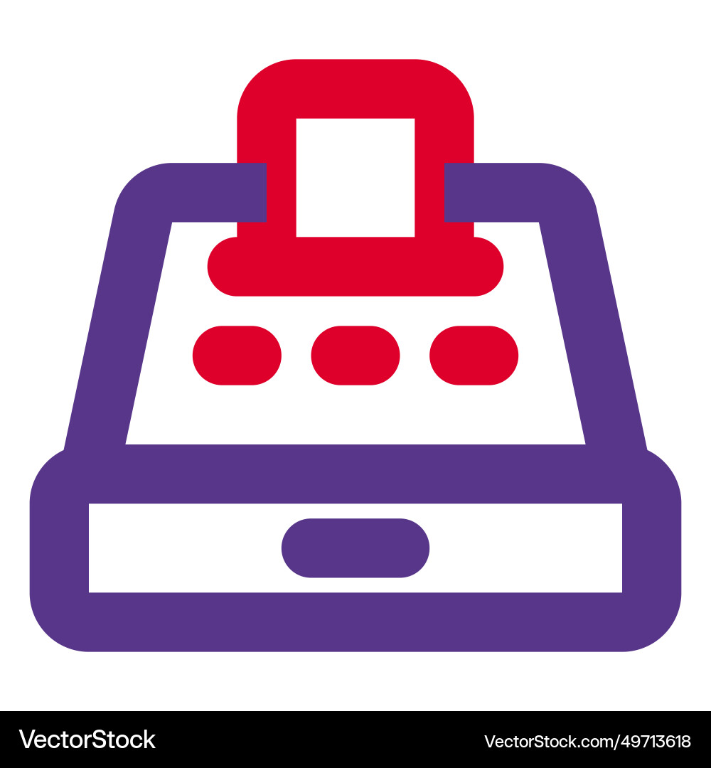 Device for processing financial transactions Vector Image