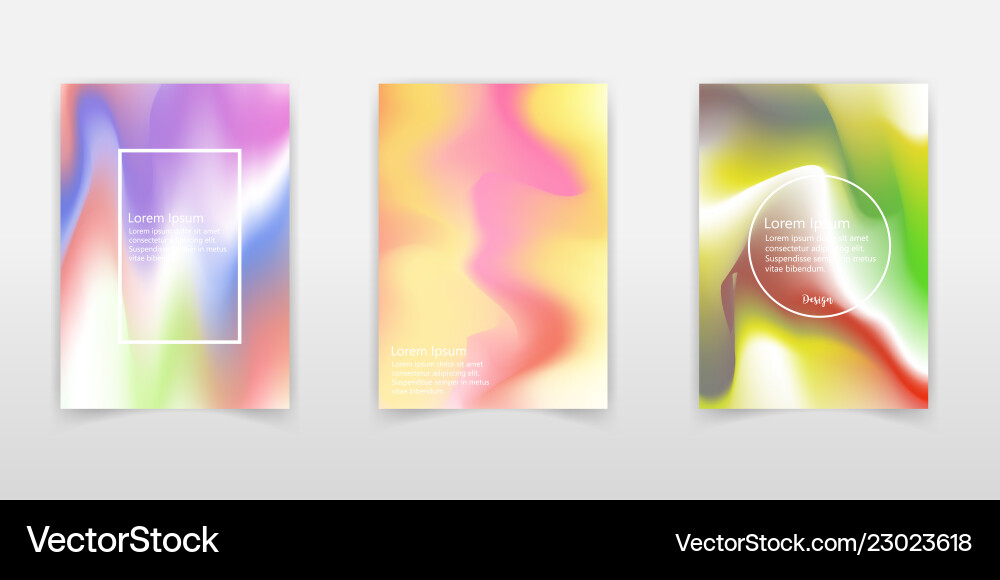 Holographic foil backgrounds set futuristic Holographic foil backgrounds set futuristic vector image