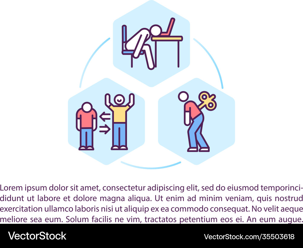 Procrastination concept icon with text Procrastination concept icon with text vector image