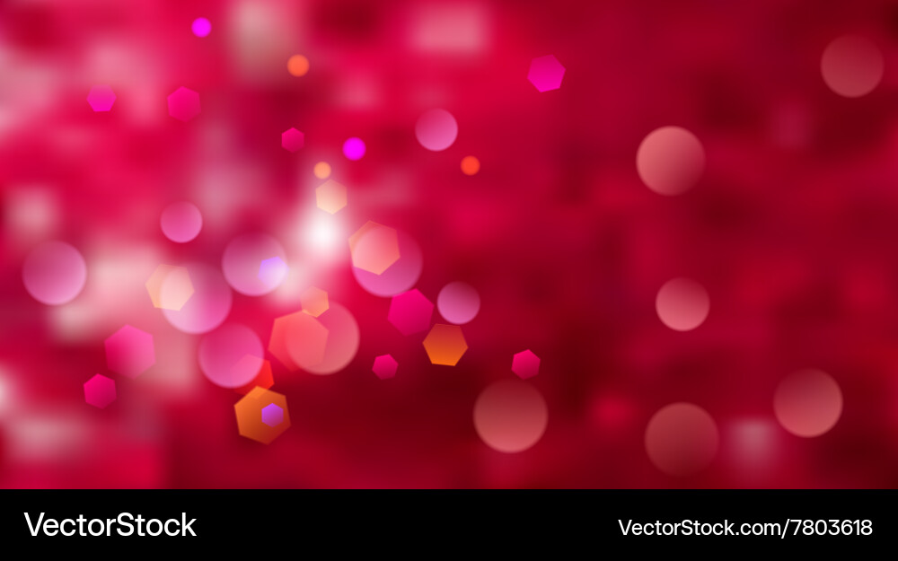 Red Bokeh Abstract Background vector image