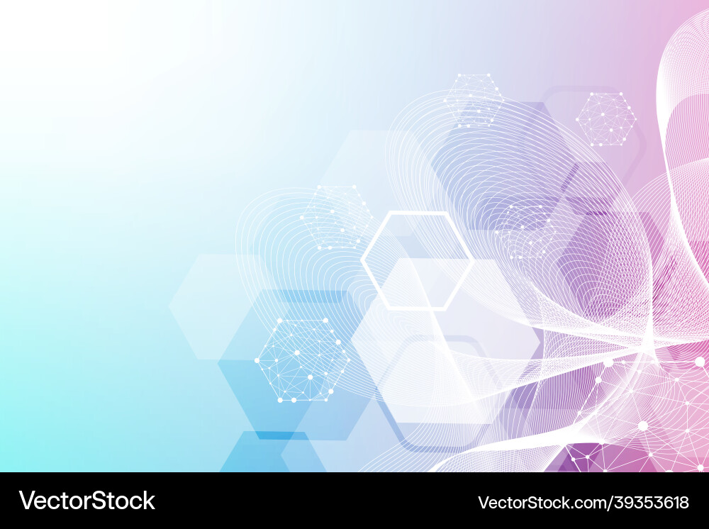 Science network pattern connecting lines and dots Science network pattern connecting lines and dots vector image