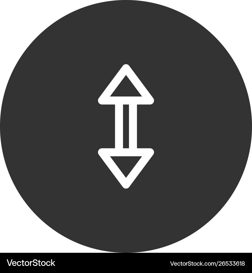 Scroll icon in modern style for web site Scroll icon in modern style for web site vector image