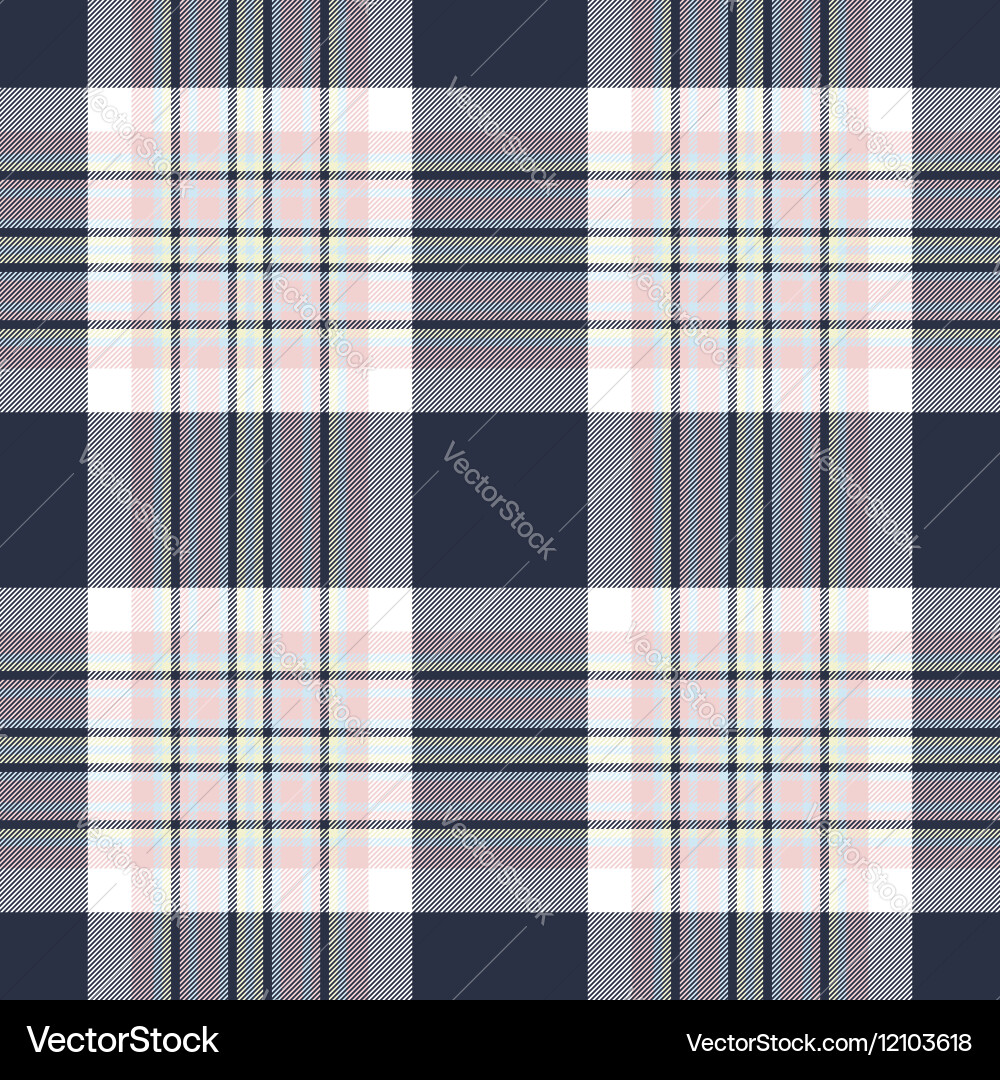 Seamless pattern check shirt fabric texture vector image