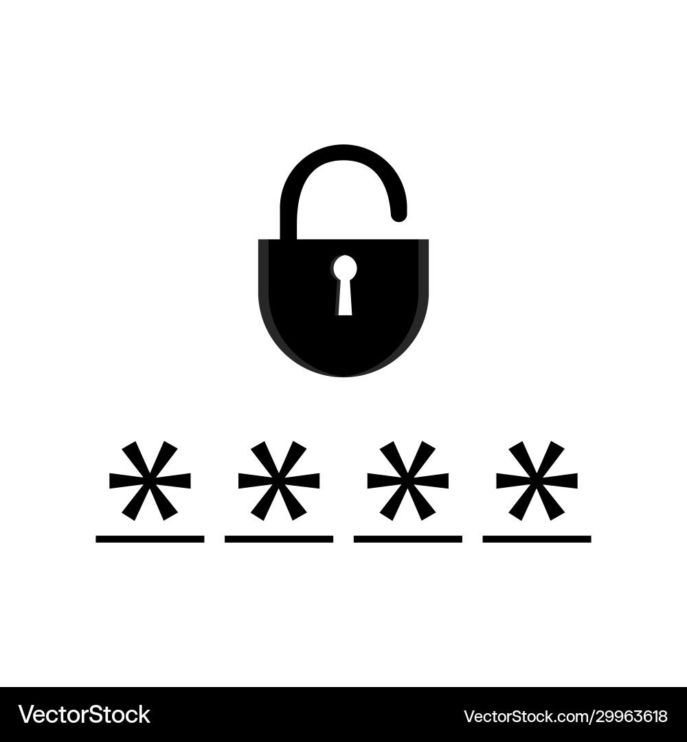 Security web site icon computer program Vector Image
