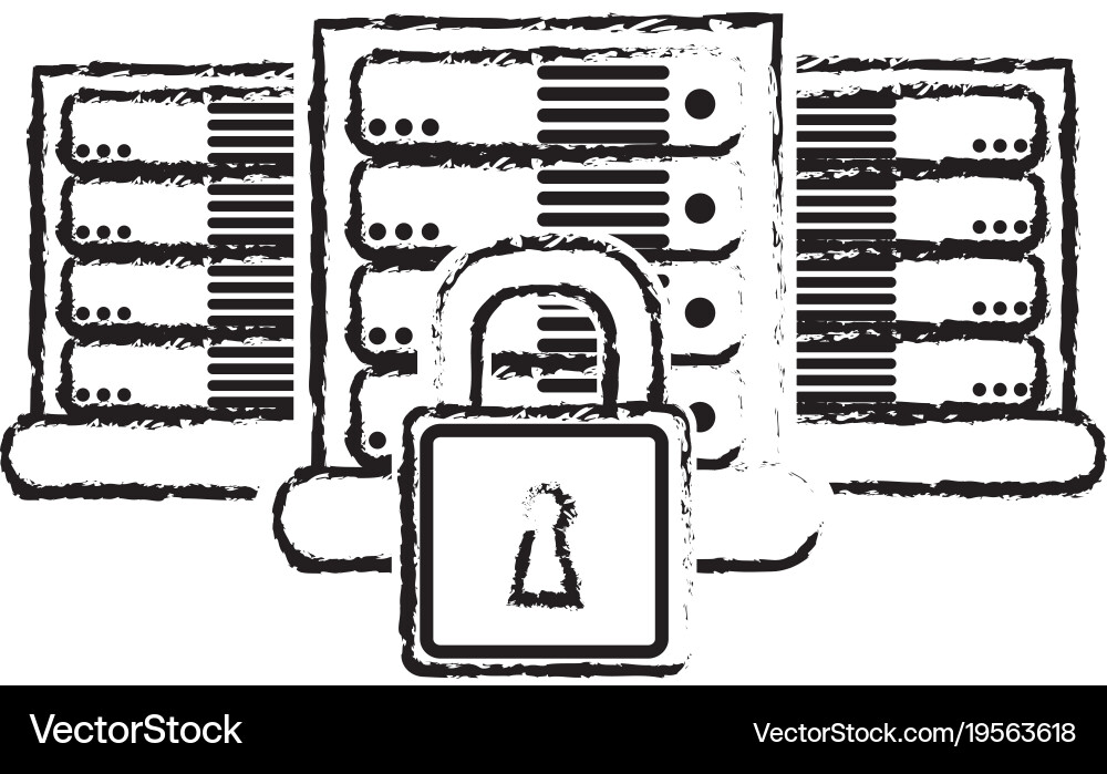 Web hosting design Vector Image