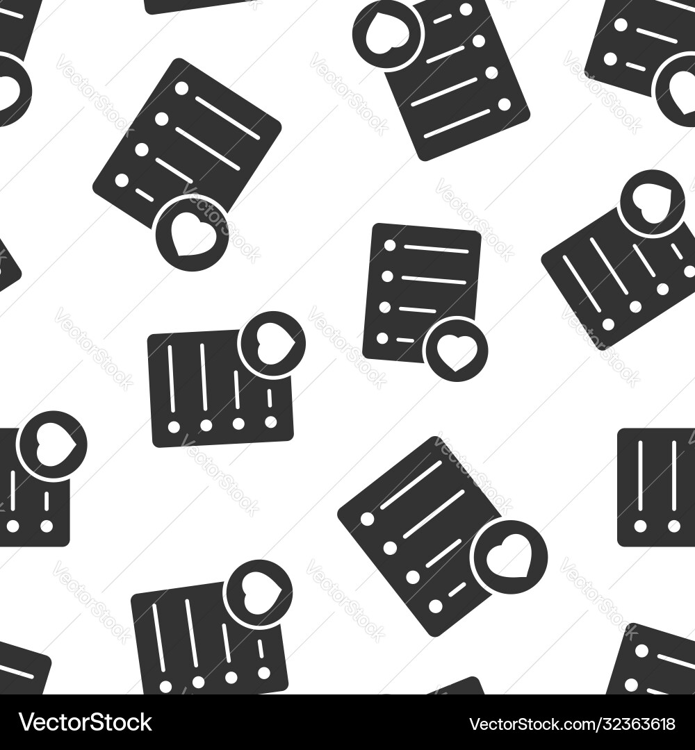 Wishlist icon in flat style like document vector image