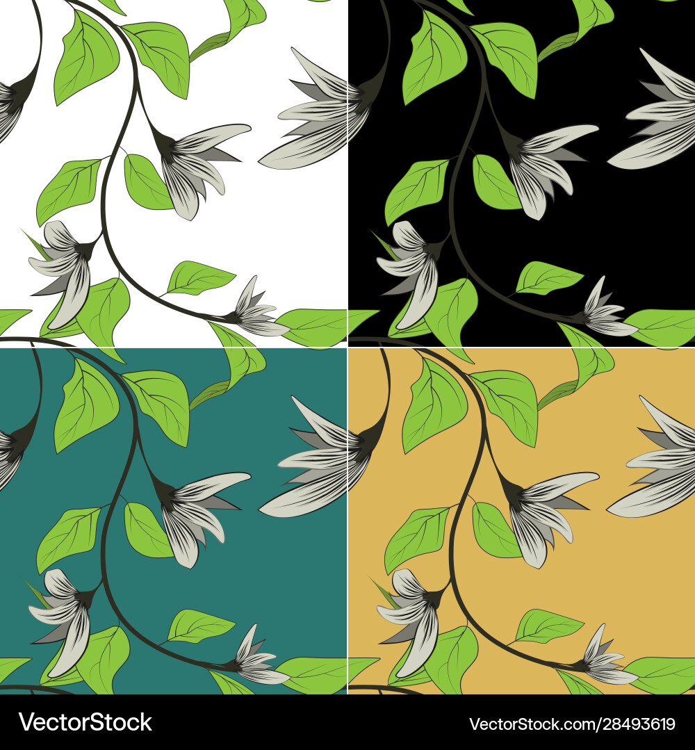 Abstract flowers for print design spring pattern Abstract flowers for print design spring pattern Vector Image