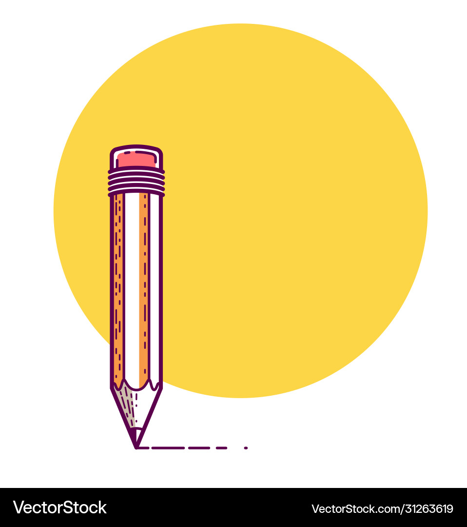 Background with pencil and copy space for text Background with pencil and copy space for text vector image