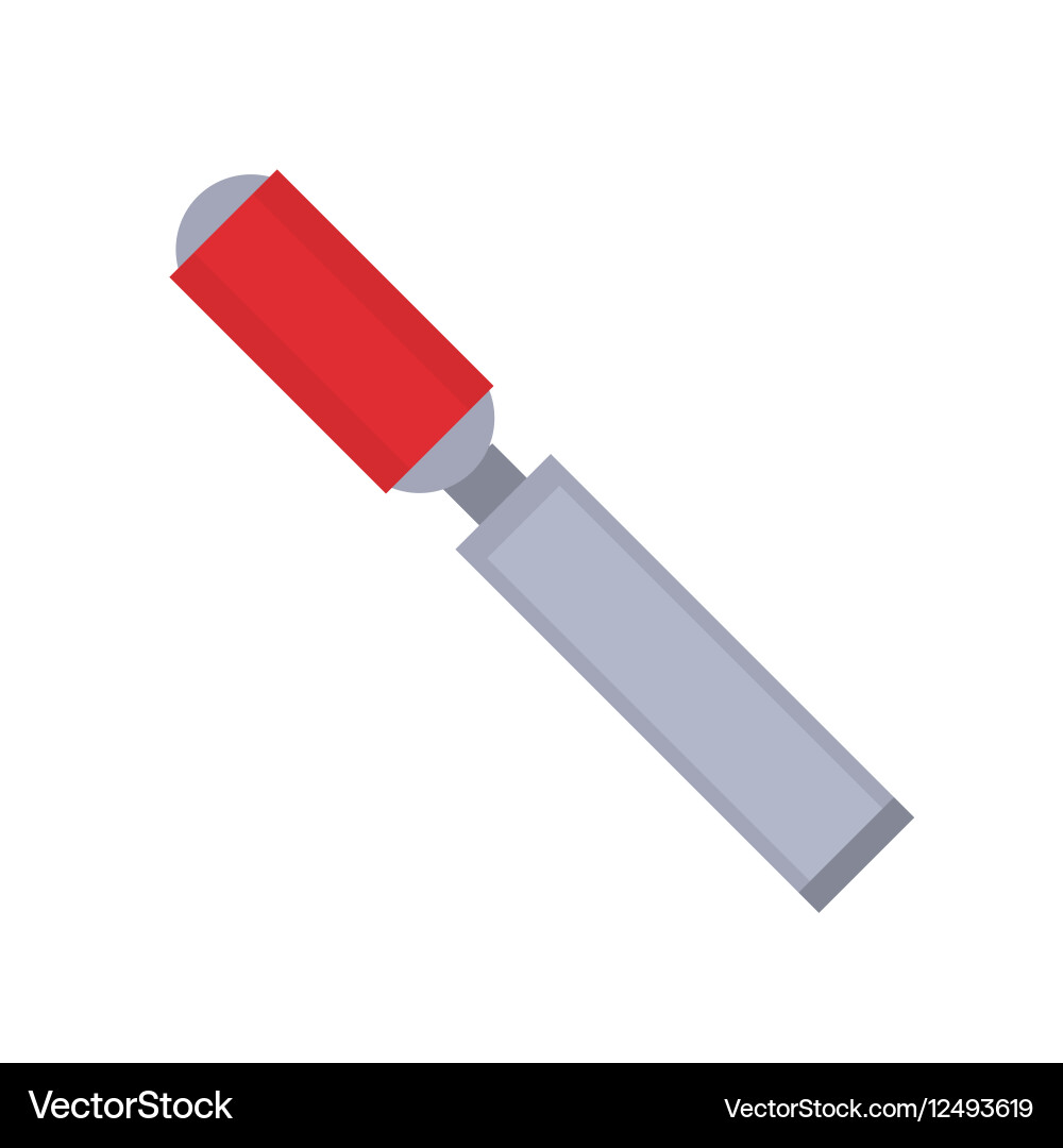 Carpenters chisel isolated on a white vector image