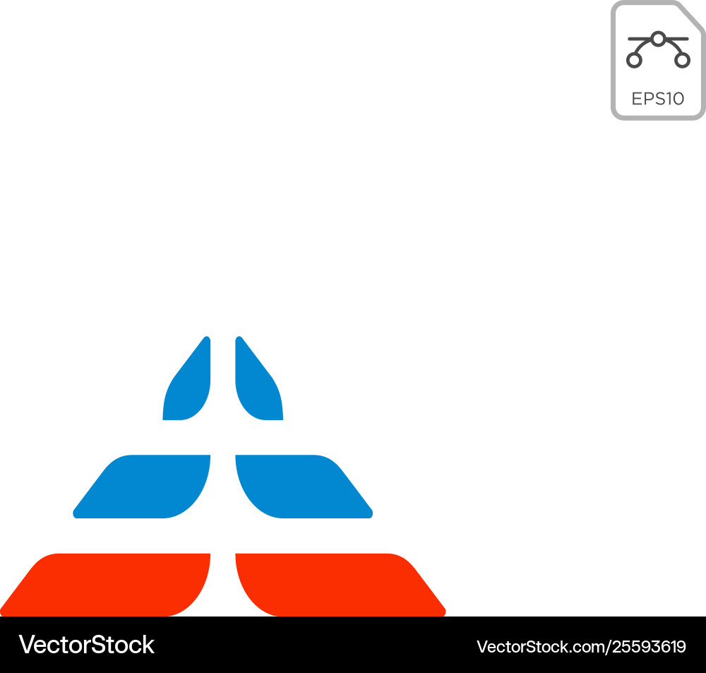 Chart logo icon abstract design element isolated Chart logo icon abstract design element isolated vector image