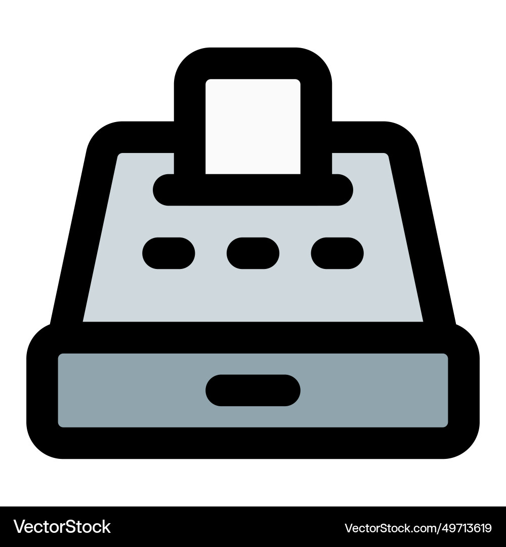 Device for processing financial transactions vector image