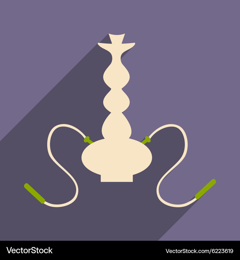 Flat with shadow icon and mobile application Vector Image